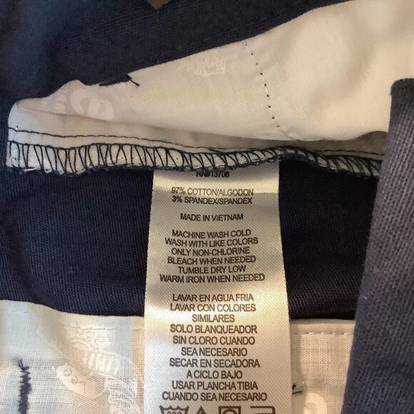 NWT Lee Uniform Shorts School Work Size 5 Juniors 8' inseam Navy Blue - Picture 9 of 11